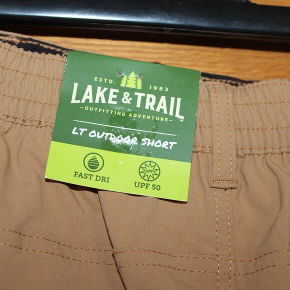 Lake & Trail Tan Outdoor Short - Size XL 14/16 - NWT - Picture 7 of 11